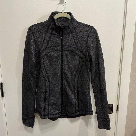 Lululemon Define Jacket Jaquard Blk/Wh-10 - Picture 3 of 5